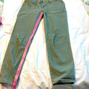 Olive jeans Size 10 with a 28 inch inseam